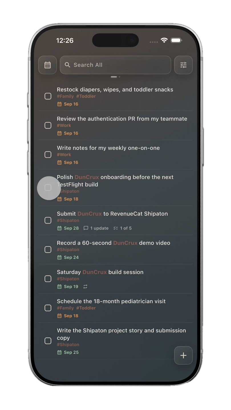 DunCrux App Showcase